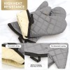 ARCLIBER Oven Mitts 1 Pair of Quilted LiningHeat Resistant Kitchen