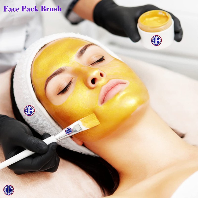 Ear Lobe & Accessories Brown Face Pack Brush