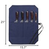 Denifiter Chef's Knife Bag With 5 Slots, Wax Canvas Knife