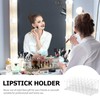 Healeved Acrylic Lipstick Holder with Slots Transparent Cosmetic Organizer for