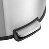QUALIAZERO 50L/13 Gallon Stainless Steel Trashcan, Soft Close Lid &