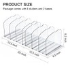 Purse Organizer for Closet Shelf 8 Divider, Adjustable Divider Closet
