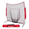 PowerNet Baseball Softball Training Net 7x7 with Baseball Accessories -