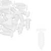 Unifizz 40pcs 6mm Hole Dia Plastic Bolt Rivets Fastener Fender