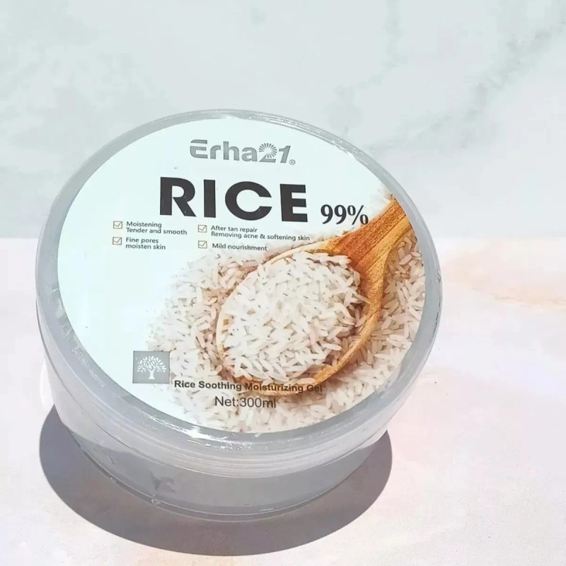 Set 2 Gel Exfoliante Arroz Aclarante Cuidado Facial 300ml