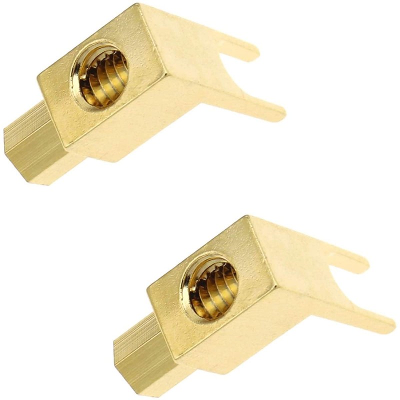 Greluma 4 x Speaker Cable Connector, Hi-End Banana to Flat