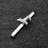 Asienice Wolf Tie Clip, Silver Tie Clip for Gentlemen Wedding,
