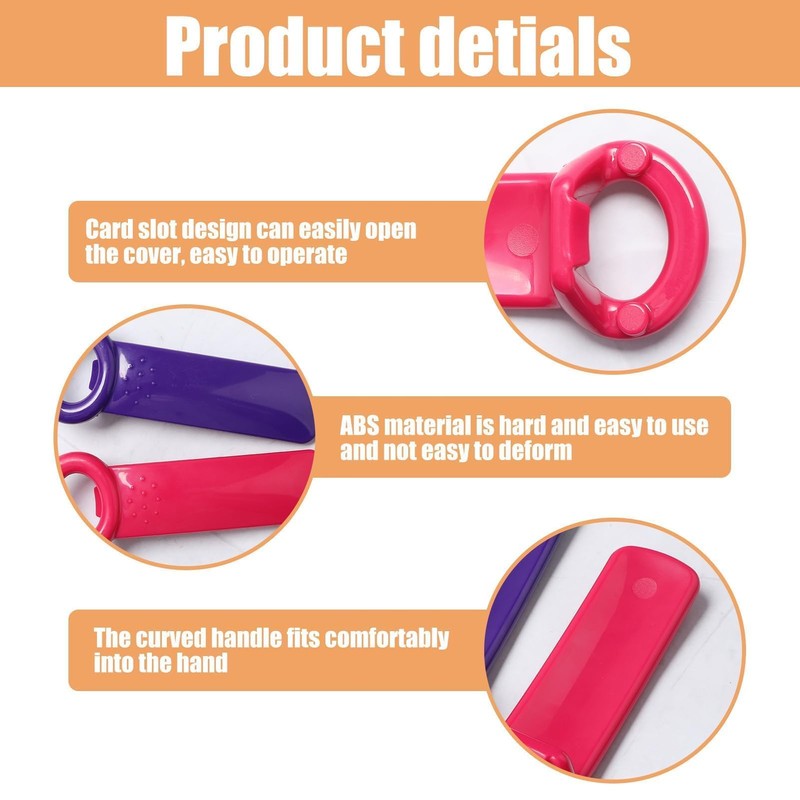 Ziranee Easy Jar Key Opener,6-Pack Ergonomic Jar & Bottle Opener