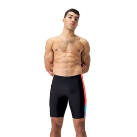 Speedo Mens Dive Jammer Black/Siren M