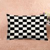 rkouqak Throw Pillow Covers Checkerboard Checkered Plaid Black and White