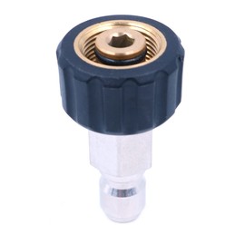 ZONADAH Brass Pressure Washer Fitting, Metric M22x14mm(Pin) Female Convert to 3/8" Male Quick Connector Quick Connect Pressure Washer Gun Adapter Accessories Parts