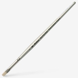 Winsor & Newton 5526004 Artisan Synthetikfaser - Pinsel mit Leistungsmerkmalen von Schweineborsten, robust und haltbar, perfekt für dickflüssige Öl - Farbe - Flachpinsel / kurz - kurzer Stiel Nr.4