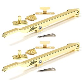 2 x Brass Window Handles - 10"