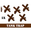 Custom Tank Traps Designed for Toy Brick Minifigures | 5