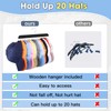 Hat Hangers for Closet, 2 Pack Hat Organizer for Baseball