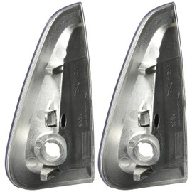 SPEC-D TUNING Chrome Housing Clear Lens Corner Lights Compatible with 2006-2010 Dodge Charger L+R Pair Assembly