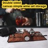 Jaugufiy Canvas Bartender Bag Travel Bartender Kit Bag Bar Kit