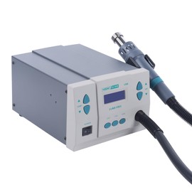 Headery 1000W Hot Air Rework Station Soldering Heat Gun w/Digital Display and Brushless Turbo Blower, 110V Brushless DC Vortex Blower w/Air Nozzles Temperature Adjustable