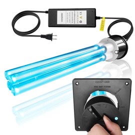 Powerful 80W HVAC Duct UVC Light, High-Power Duct Sanitizer UV Light with Ceramic Base, Dual H-Tube Design for Long-Lasting Performance - Perfect for Homes, Offices, Hospitals, Mall and Large Spaces