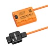 ZGCINE DT-LPE6 D-Tap to LP-E6NH Dummy Battery with Braided Wire