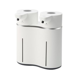 Automatic Soap Dispenser, Double Touchless Foam Liquid Soap Dispenser, 4 Levels, Adjustable, Smart Soap Dispenser for Bathroom, Kitchen, Office, Hotel, Dish Soap