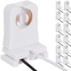 12-Pack JACKYLED Non-Shunted Turn-Type T8 Lamp Holder UL Socket Tombstone