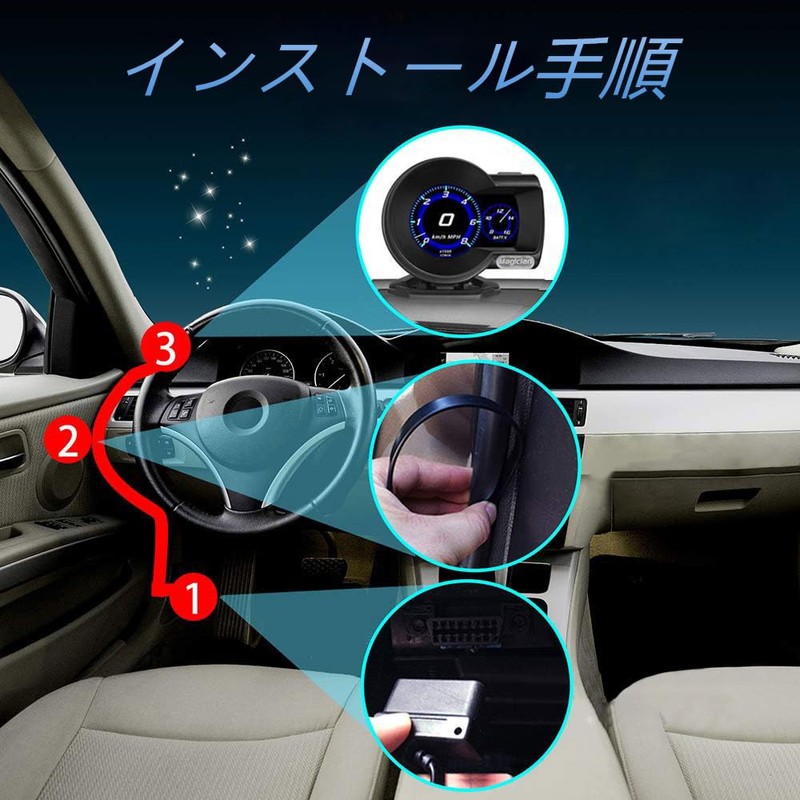 OBD2 Meter Magician F835 Witcher OBD English Version Car HUD
