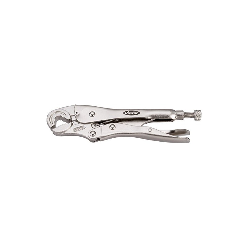 VIGOR V3738 Grip Pliers with Curved Jaws - Multi-Colour