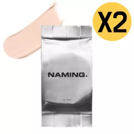 Naming 네이밍 제로 그래비티 커버 톤 업 쿠션 리필 19P X2개 BNA Naming Zero Gravity Cover Tone Up Cushion Refill 19P X2 Pack BNA