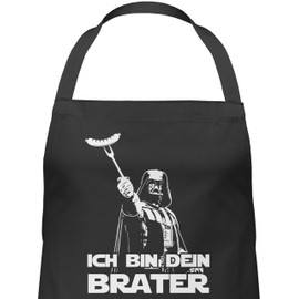 Shirtracer - Apron - BBQ Apron Men 1 - Ich bin dein Brater - Father's Day Birthday Dad Gift Funny BBQ Accessories, 1 black