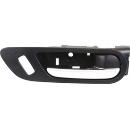 For Mazda 3 Sport 2010 2011 2012 2013 Interior Door Handle Front, Passenger Side Black bezel with silver lever | With door lock button| Trim: All Submodels