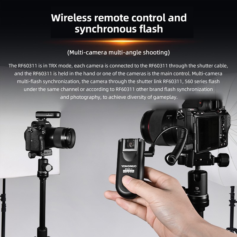 YONGNUO RF603II S1 2.4G Wireless Flash Trigger Transmitter 16 Channels