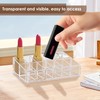 EKIND 12スロット口紅ホルダー、リップグロスディスプレイラック、ネイルポリッシュ透明オーガナイザー、化粧品マネージャー、ドレッシングテーブル用透明メイク収納ボックス
