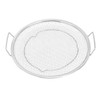 Stainless Steel Fruit Basket Double Handles Metal Mesh Drain Round