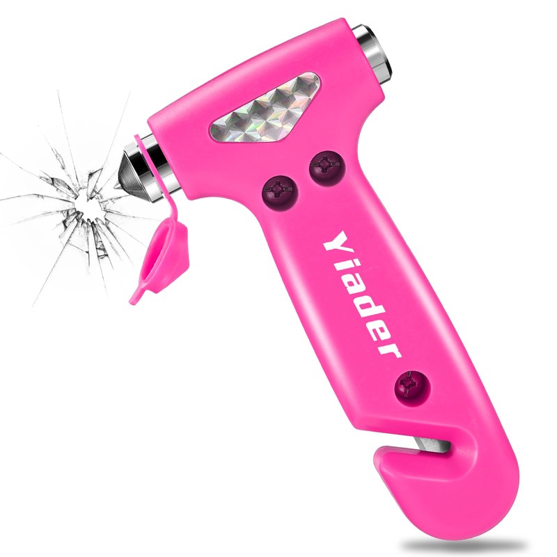 Yiader Window Breaker, 3-in-1 Emergency Escape Tool with Car Window