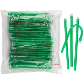 Practicon 7019110 GRE GRE Color-Flex Saliva Ejector, Green, Pack of 100