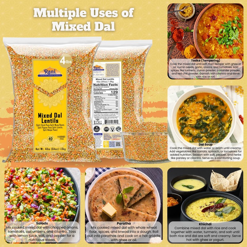 Rani Mixed Dal (Chana Dal, Moong Dal, Toor Dal, Masoor