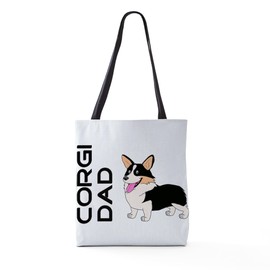 CafePress Corgi Dad 18"x18" Reusable Grocery Shopping Sling Tote Bag