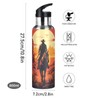 Sunset Cowboy Horse Water Bottle Kids Insulated Sports Vacuum Stainless