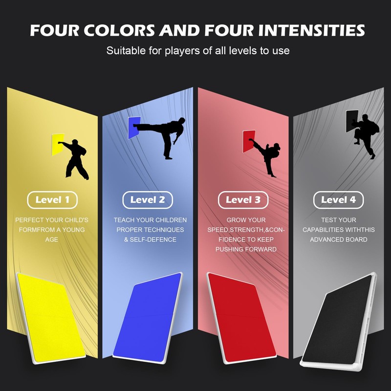 4 Pack Rebreakable Boards Martial Arts,Taekwondo Breaking Boards for Kids,Karate