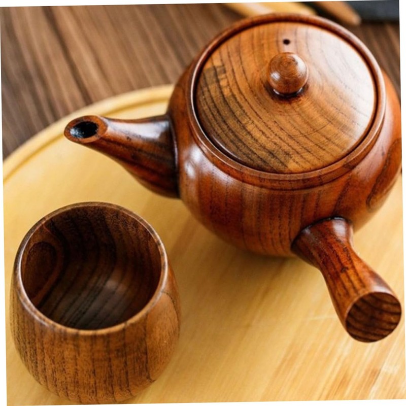 Ciieeo Heat Resistant Wooden Teapot for Home Use Ergonomic Design