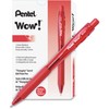 Pentel® Wow!™ Retractable Ballpoint Pens, Medium Point, 1.0 mm, Transparent