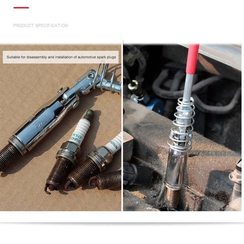 Spark Plug Socket Wrench - Red T-Handle Spark Plug Removal