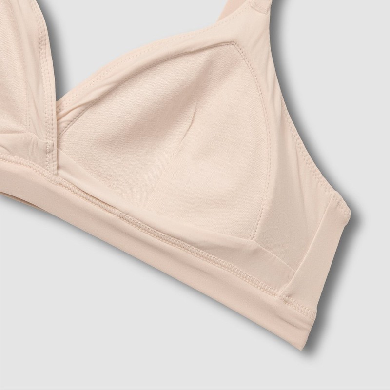 JAJU [JAJU] Women's 720-Degree Stretch Butter Bralette_Beige