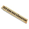 Wooden Ruler with Funny Saying "Ich hab den Längsten!" Ruler