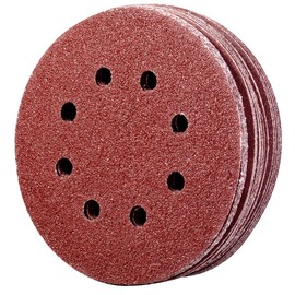 YoiYee 40 Grit Sanding Discs, 125mm/5-Inch with 8 Holes - Premium Aluminum Oxide Hook and Loop Sandpaper Pads for Random Orbital Sanders - 20 Pack