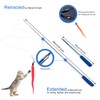 Retractable Cat Toys Wand with 5 Piece Teaser Refills, Interactive
