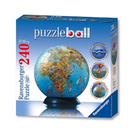 Ravensburger 11019 – 240 Pieces Puzzleball Illustrated World Map