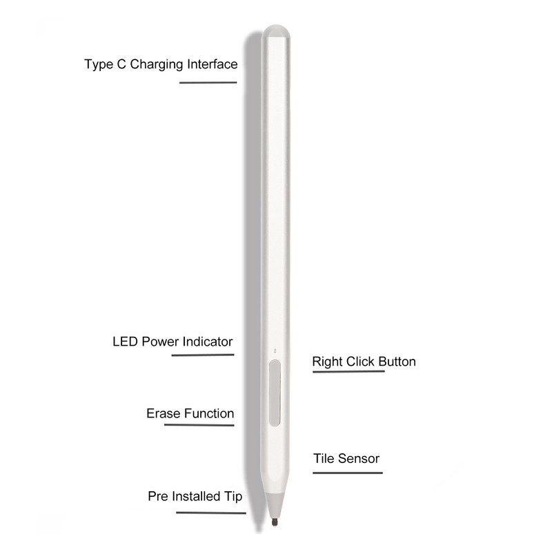 For Pro 3 Stylus Magnetic 4096 Pressure MPP2.0 Shortcut Keys