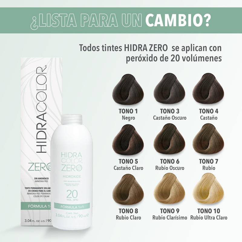 HIDRACOLOR - Hidroxide 20 Vol. (6%) 90 ml, Peróxido en